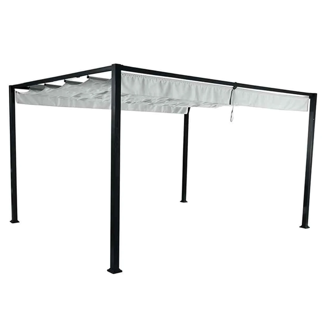 Siena Garden Sky Gartenpavillon 400x300 Cm Aluminium/Stahl/Polyester Anthrazit/Light Grey