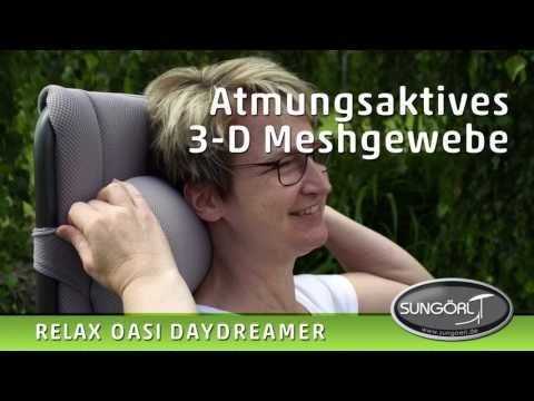 Sungörl Oasi Daydreamer Relaxliege Stahl/3D-Gewebe Anthrazit/Natur