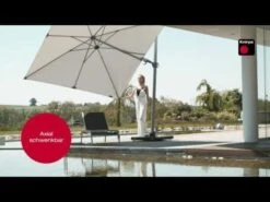 Knirps Ampelschirm Premium 275x275cm Dunkelgrau