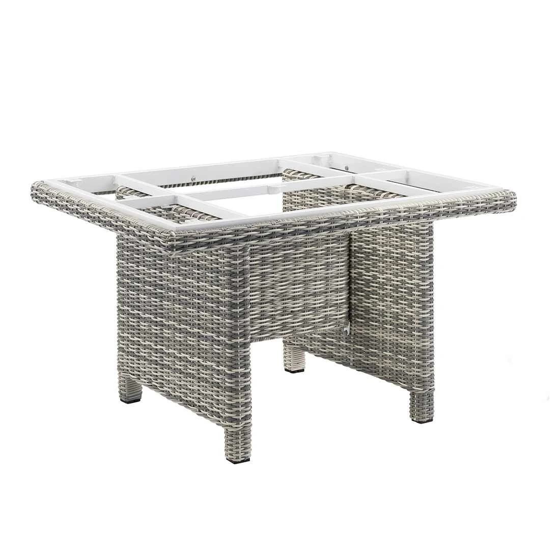 Kettler Palma Modular Gartentisch-Gestell 95x95 Cm Geflecht Salt&Pepper - Image 2
