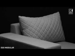 Kettler Ego Modular Endmodul Sunbrella Silber/Hellgrau Meliert