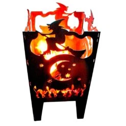 SvenskaV Hexe Feuerkorb Rohstahl 35,5x37,0x75 Cm