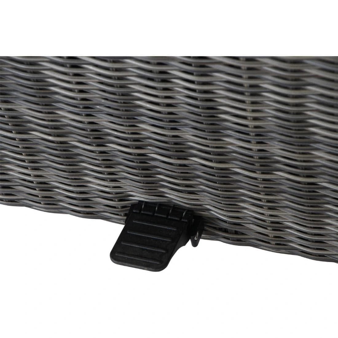 Siena Garden Corido Gartentisch 160x90cm Alu/Geflecht/Keramik Matt Anthrazit/Charcoal-Grey/Washed Grey - Image 3