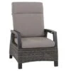 Siena Garden Corido Loungesessel Alu/Geflecht Inkl. Kissen Matt Anthrazit/Charcoal-Grey/Taupe