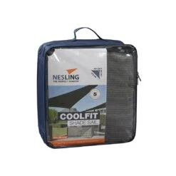 Nesling Coolfit Sonnensegel 3-Eck 400x400x570 Cm HDPE Grau
