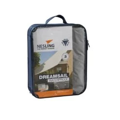 Nesling Dreamsail Sonnensegel 3-Eck 400x400 Cm Polyester Grau