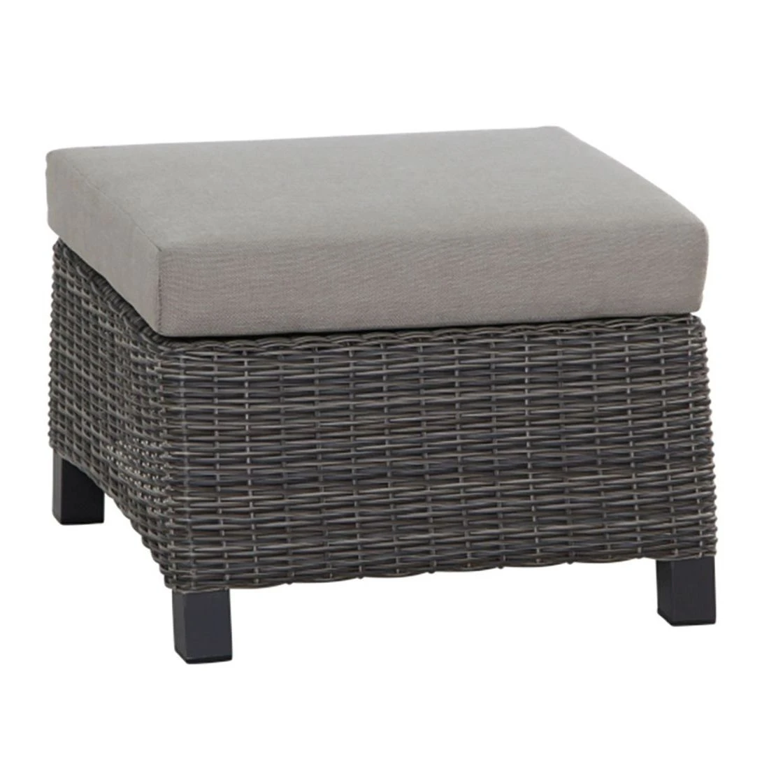 Siena Garden Corido Loungehocker Gardino®-Geflecht/Polster Charcoal Grey/Taupe