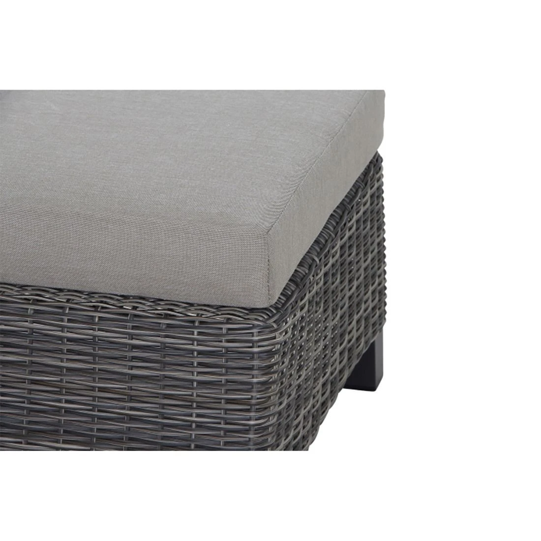 Siena Garden Corido Loungehocker Gardino®-Geflecht/Polster Charcoal Grey/Taupe - Image 2