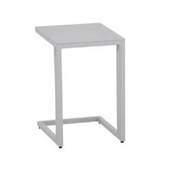 Siena Garden Ramo Beistelltisch 36x43cm Aluminium Weiß-Grau