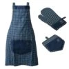 Doppler Grillhandschuh-Set Baumwolle/Polyester Jeanslook