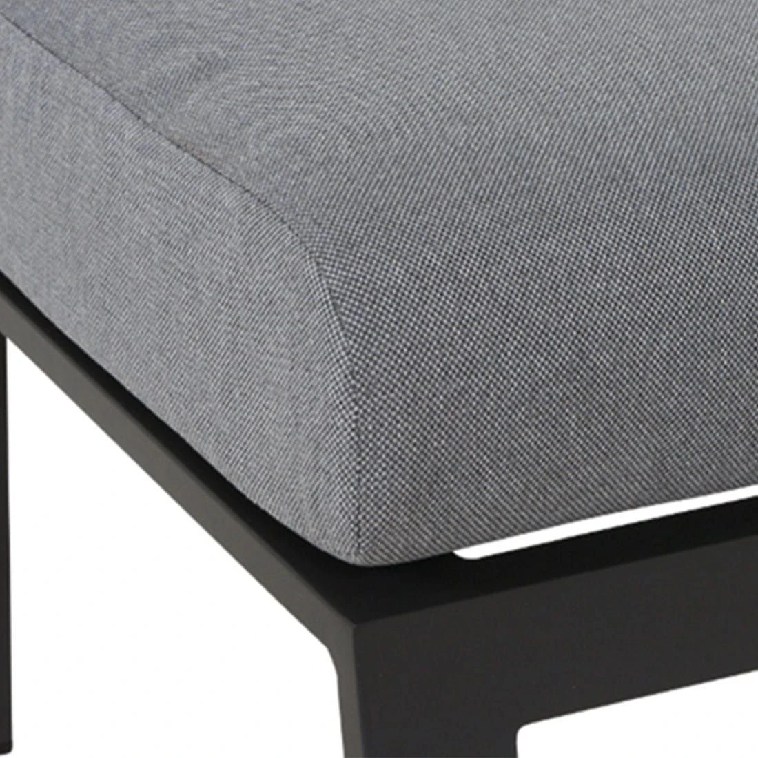 Siena Garden Valencia Loungehocker Aluminium/Ranotex®-Gewebe Anthrazit Matt/Grau - Image 3