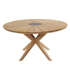 LC Garden Leeds Gartentisch Ø120cm Teak Natur