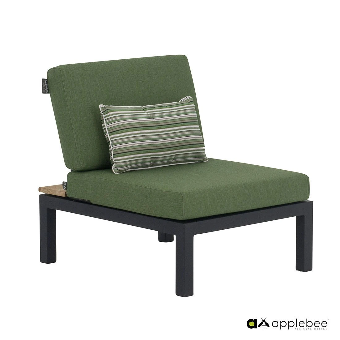 Apple Bee Pebble Beach Ecklounge 5-tlg. Aluminium/Bee Wett Black/Olive Green - Image 3
