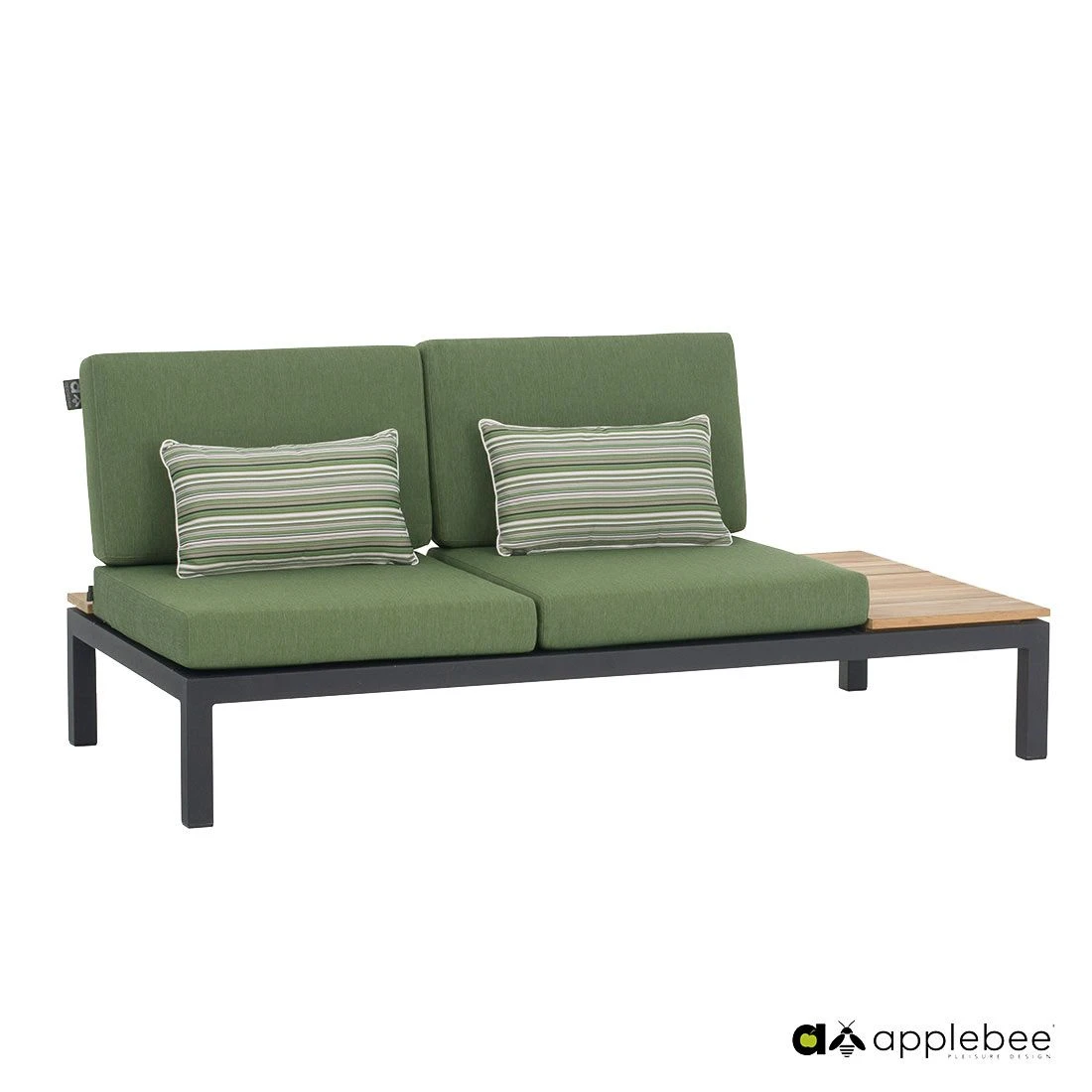 Apple Bee Pebble Beach Ecklounge 5-tlg. Aluminium/Bee Wett Black/Olive Green - Image 4