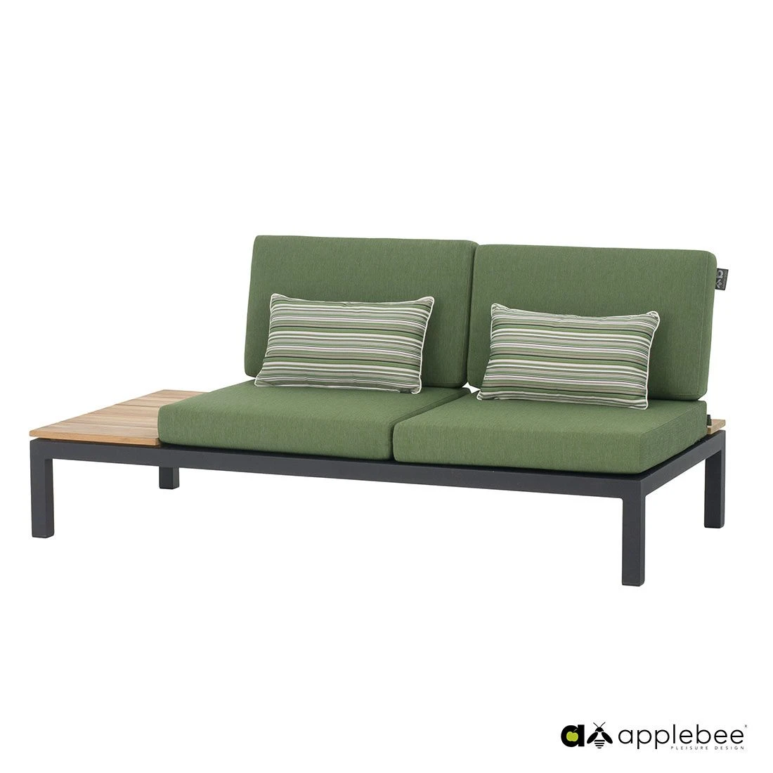 Apple Bee Pebble Beach Ecklounge 5-tlg. Aluminium/Bee Wett Black/Olive Green - Image 5