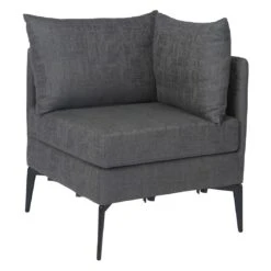 Stern Marta Eckmodul Aluminium/Outdoorstoff Anthrazit/Dunkelgrau Meliert