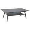 Stern Vanda Loungetisch 130x80 Cm Aluminium/Silverstar 2.0 Anthrazit/Dark Marble
