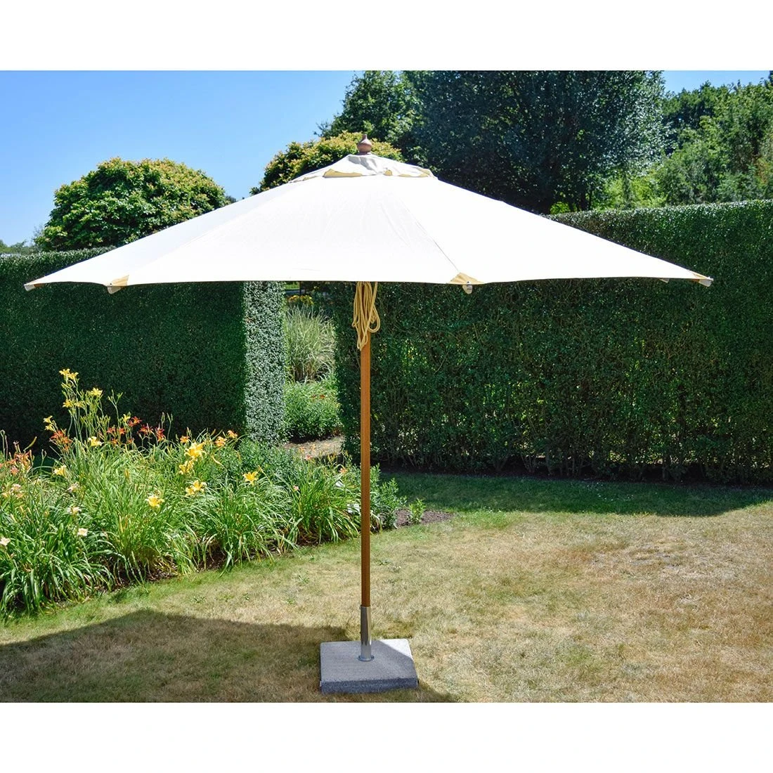 Zebra Rumba Novo Sonnenschirm Ø350cm Holz/Olefin Beige - Image 2