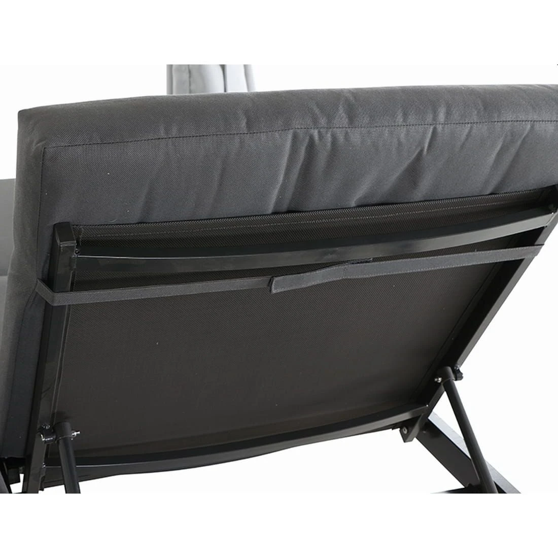 Siena Garden Waikiki Loungebett Inkl. Dach Aluminium/Textil Anthrazit/Hellgrau â Bild 12