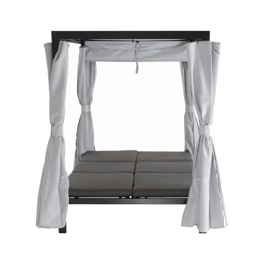 Siena Garden Waikiki Loungebett Inkl. Dach Aluminium/Textil Anthrazit/Hellgrau â Bild 6