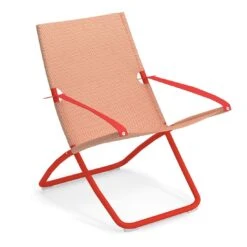 Emu Snooze Liegestuhl Stahl/Textilene Rot/Orange