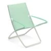 Emu Snooze Liegestuhl Stahl/Textilene Weiß/Grün