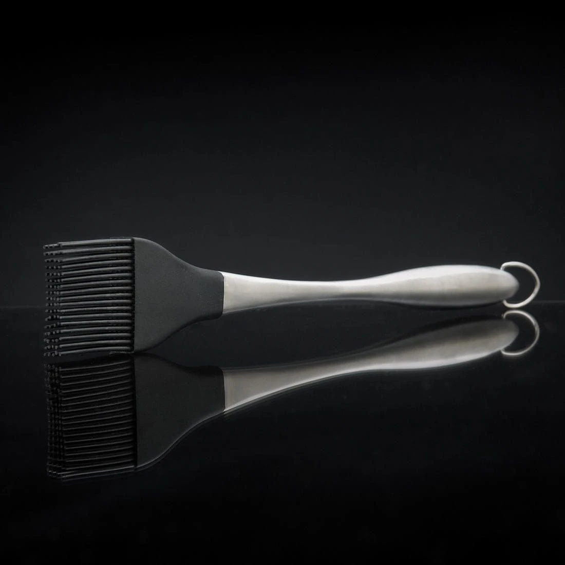 Napoleon PRO Edelstahl Pinsel Mit Silikonborsten 11,5" Silber - Image 2