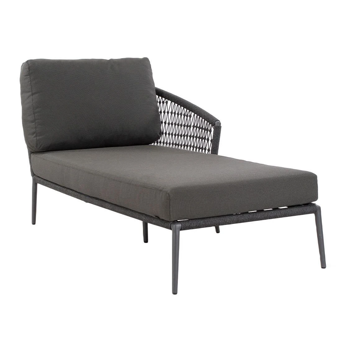 Musterring Ibiza Daybed Aluminium/Rope Anthrazit/Grau
