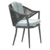 Garden Impressions Monica Diningsessel Aluminium/Rope Carbon Black/Mint Grey