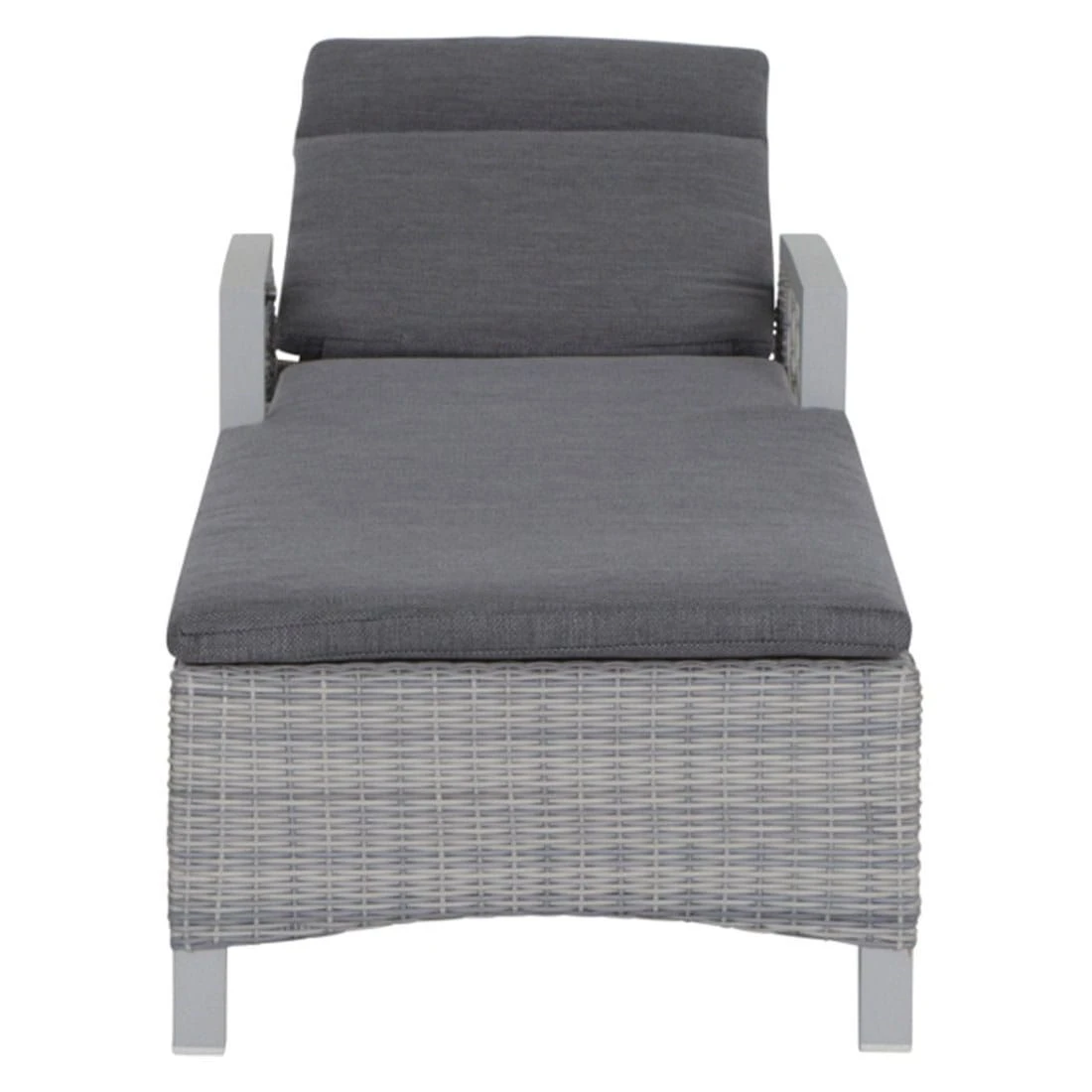 Siena Garden Corido Gartenliege Aluminium/Geflecht Matt Weiß-Grau/Ice-Grey/Grey - Image 2