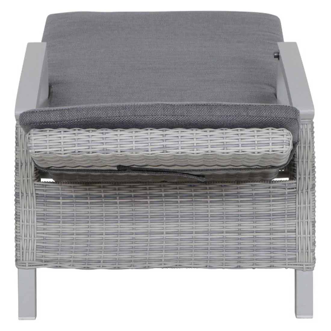 Siena Garden Corido Gartenliege Aluminium/Geflecht Matt Weiß-Grau/Ice-Grey/Grey - Image 3