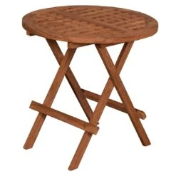DeVries Woodie Beistelltisch Ă50cm Teak