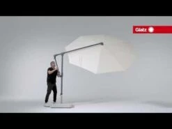 Glatz Sunwing Casa Ampelschirm Ø300cm Granit