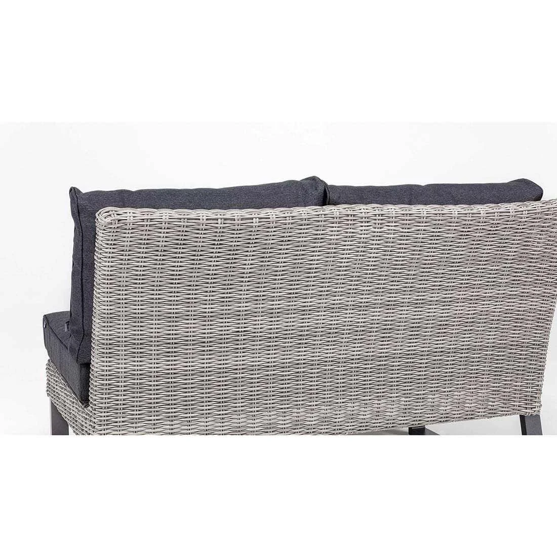 Kettler Palma Wing Eck-/Endmodul Geflecht/Olefin White Wash/Anthrazit - Image 4