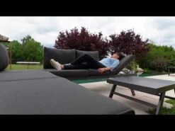 Sieger Auckland Daybed Aluminium/Sunproof® Eisengrau/Hellgrau