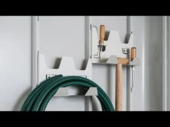 Biohort Neo Gerätehalter 28x10,4x17,2cm, 2 Stück Grau-weiß