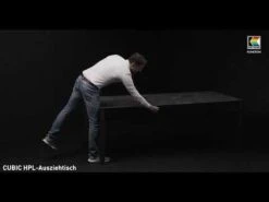 Kettler Cubic Ausziehtisch 150/210x95 Cm Aluminium/HPL Silber/Anthrazit