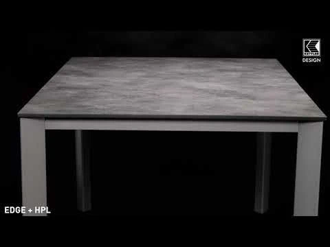 Kettler Edge Gartentisch-Gestell 180x95x72 Cm Aluminium Silber