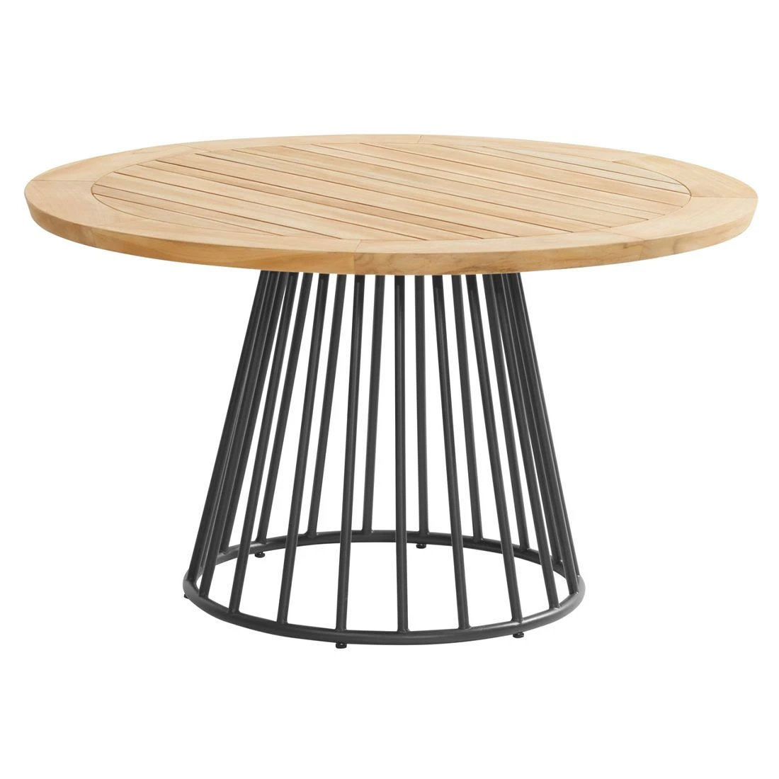 4Seasons Ambassador Gartentisch-Platte Ø130cm Teak Natur – Bild 2