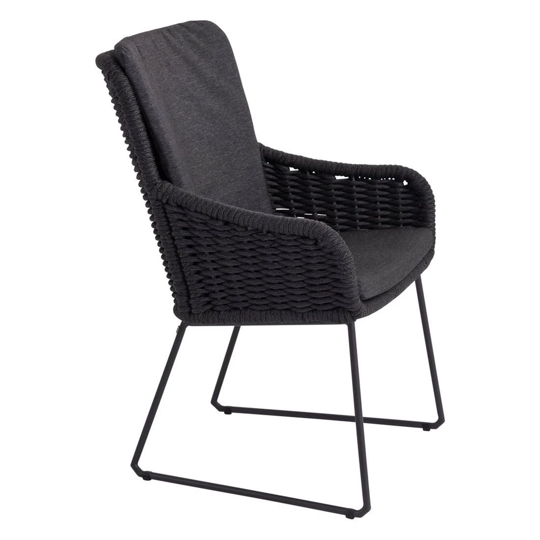4Seasons Wing Gartensessel Edelstahl/Rope Inkl. Kissen Anthrazit - Image 2