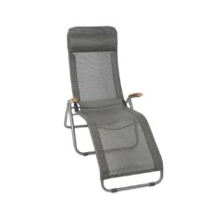 Sungörl Phönix DV BÀderliege Stahl/Textilene/Eschenholz Anthrazit/Grau