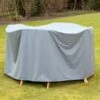 Heinemeyer Gartenmöbel-Set Schutzhülle 240x180x90cm Oval Teak-Safe Grau