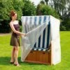 Heinemeyer Schutzhülle Für Strandkorb 125x110x156/135cm, Gitterfolie Transparent