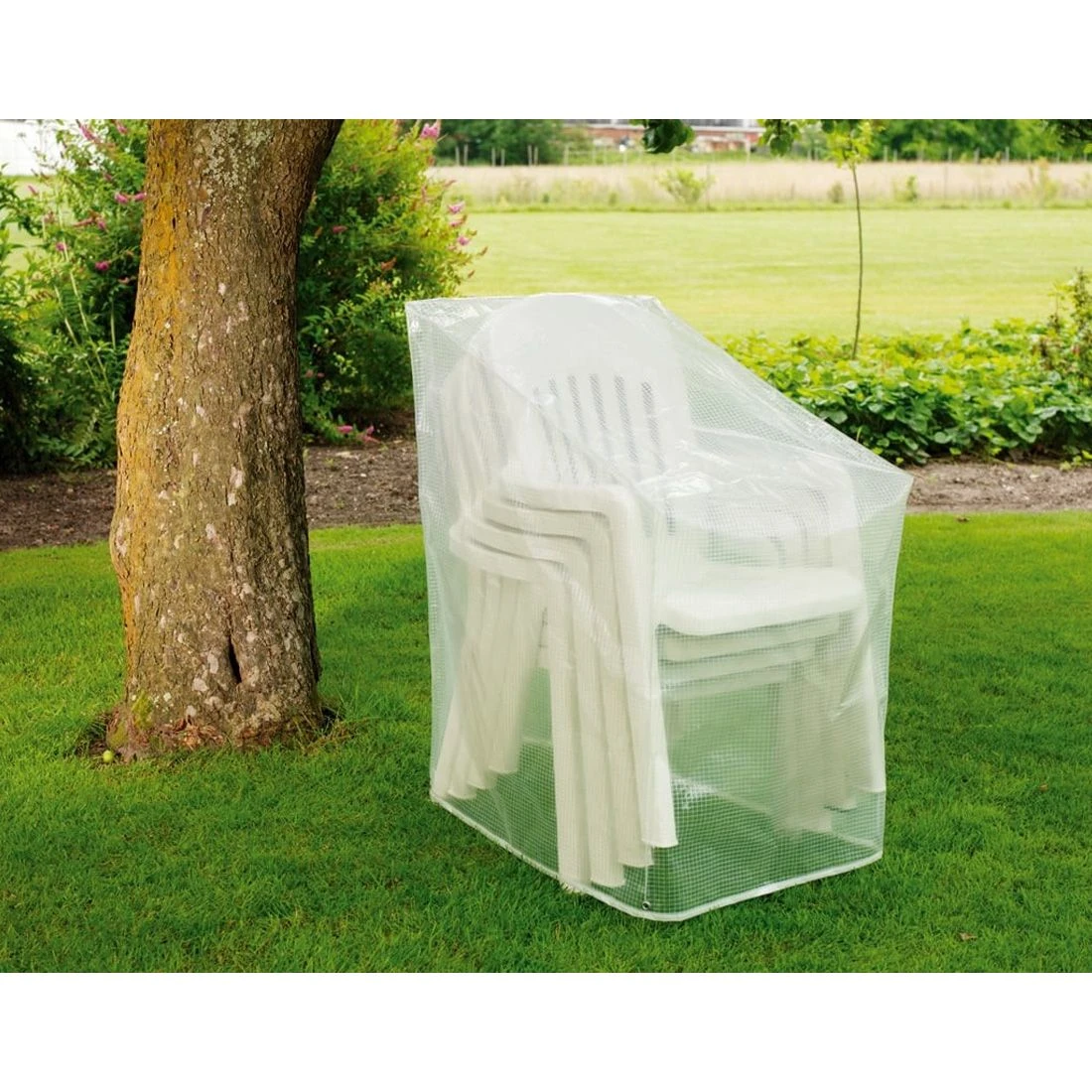 Heinemeyer Gartenstuhl Schutzhülle Gitterfolie Transparent