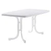 Sieger Boulevard Klapptisch 150x90 Cm Stahl/Mecalit Weiß/Marmor Weiß