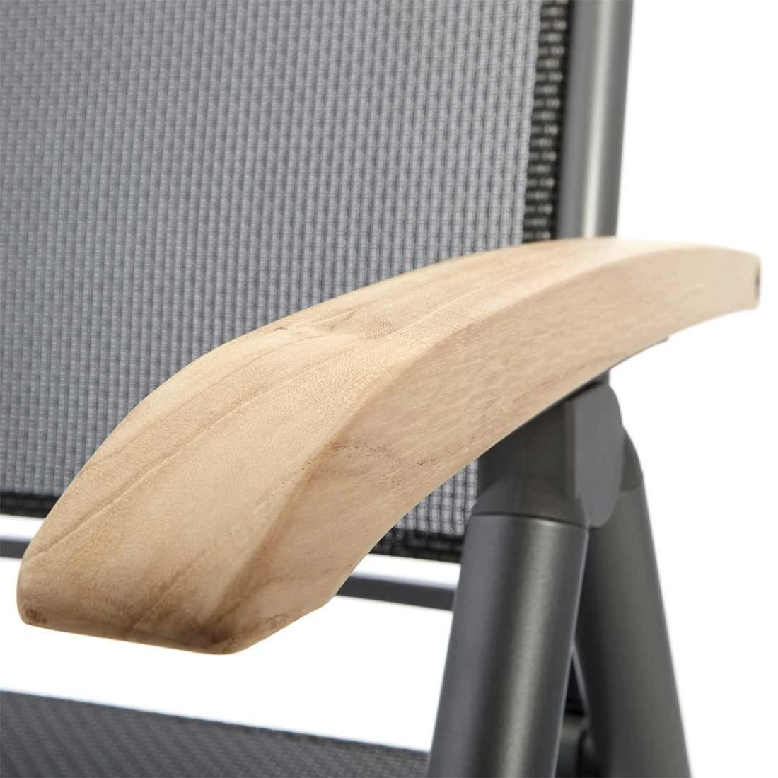 Hartman Raffaelo Klappsessel Aluminium/Textilene Mit Teak-Armlehnen Xerix - Image 5