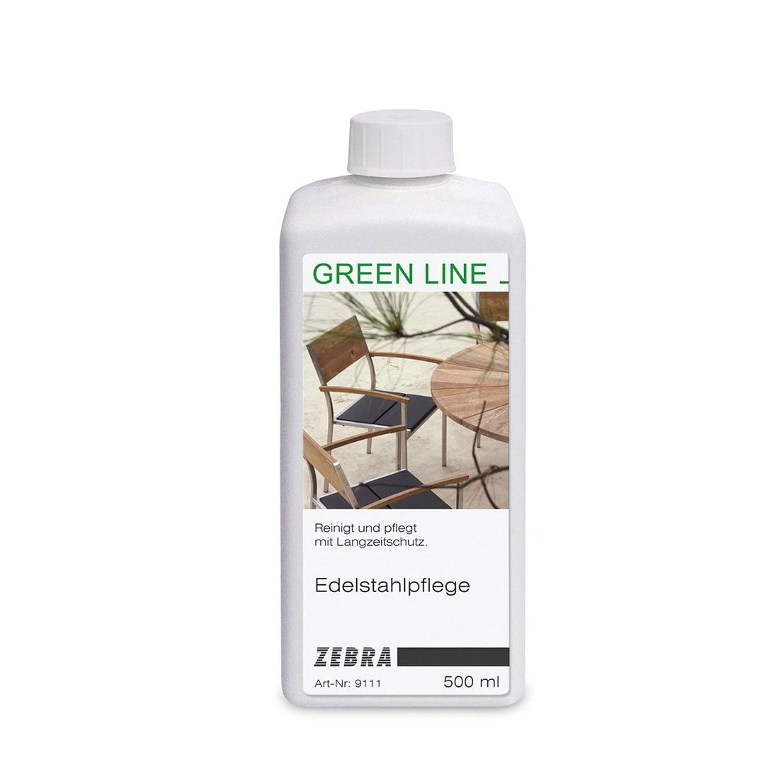 Zebra Greenline Edelstahlreiniger, 500ml
