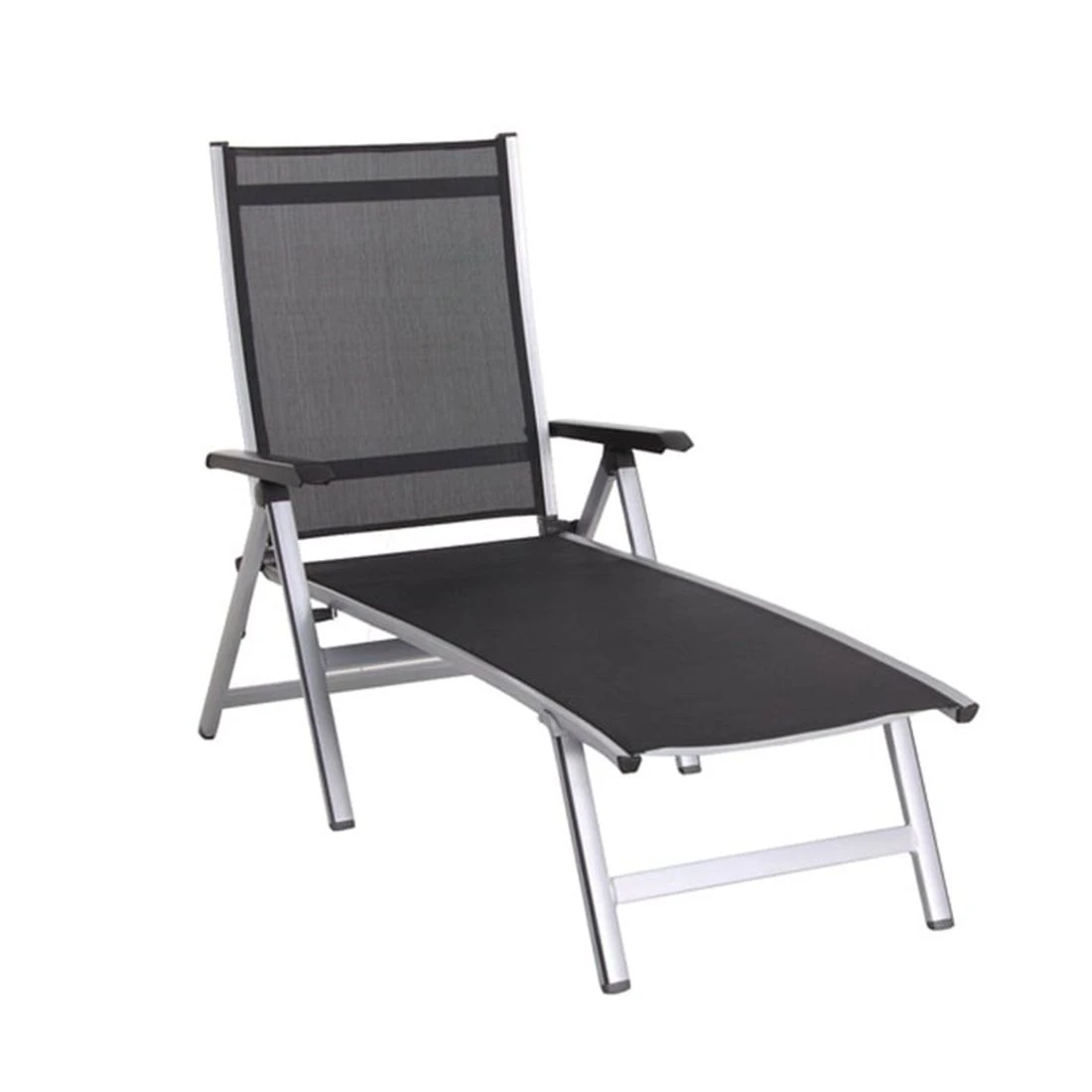 MWH Elements Klappliege Aluminium/Textilene Silber/Anthrazit