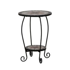 Siena Garden Stella Beistelltisch Mattschwarz