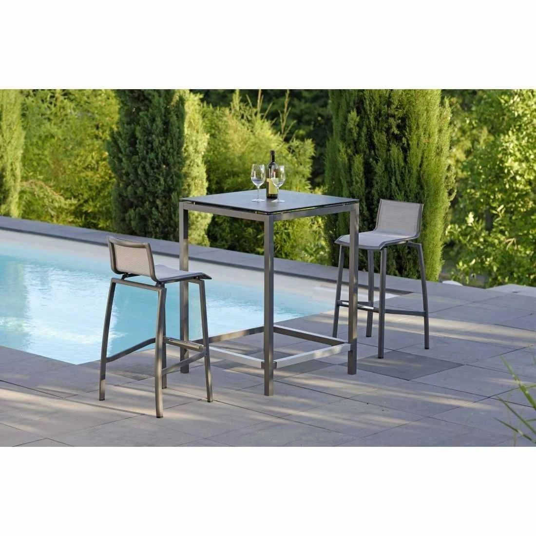 Stern Stehtischgestell 80x80cm Aluminium Anthrazit â Bild 5